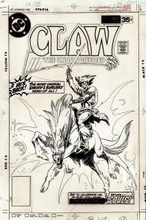 Joe Kubert - Claw the Unconquered #10 Cover (Rare Claw Action Cover!) 1977