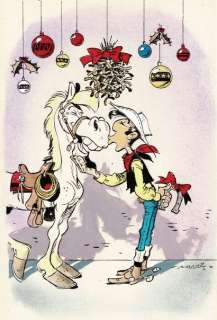 MORRIS - lot 445 - Lucky Luke et Jolly Jumper, dessin original Ã  l‘encre…