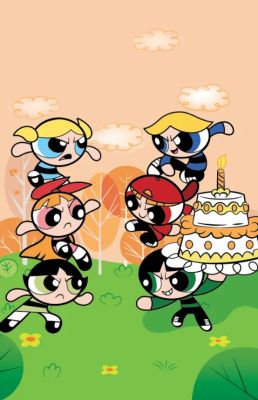 Ultimate Birthday Cake Bash COVER (Adventures of the Powerpuff Girls)- ARTIST PROOF | NRisso Art