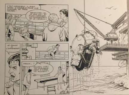 Bourgne, Marc - Planche originale (p.34) - Frank Licoln Tome 2 - Off shore | Catawiki