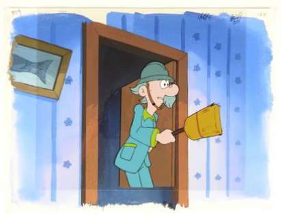 * DENIS LA MALICE DIC 1985 Cellulo sur son fond original correspondant 25 x 34... | Vermot et Associés