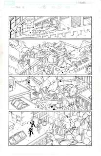 Logan Lubera | Marvel Age Spider-Man 18 Pg 08 - Fantastic Four Human Torch Sandman | TDArt