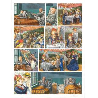 Smudja (Né En 1956). | Au fil de l’Art. T1. Planche couleur. Dimensions : 56 x 42 cm. Signé. | HVMC