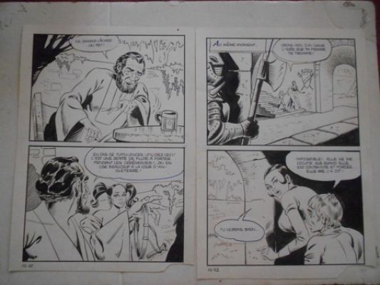 Elvifrance 2 planches originales fumetti   de Dino Leonetti sur Maghella | eBay Europe (Buy It Now)