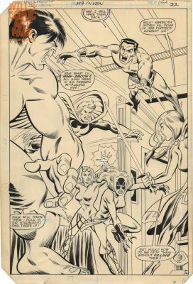Jack Abel Sal Buscema | Defenders 119 Splash (Marvel, 1983) Vs Defenders | Will’s Comic Art Page
