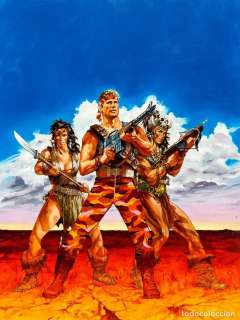 FERNANDO FERNANDEZ. PORTADA ORIGINAL AMTRAK WARS. DE MUSEO