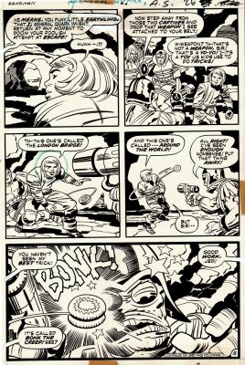 Jack Kirby, Mike Royer | Sandman #4 P 16 (Alien Chases Jed in the Dream Stream As Sandman & Nightmare Wizard Captured!) 1975 | Romitaman