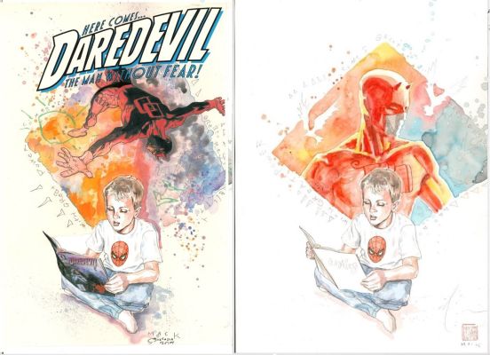 Mack, David - Daredevil Mk #17 Large Cover 2001 & Sos Cover 2001 | Cool Lines Art