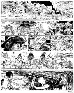 Boucq | Â« Bouncer Â». Encre de Chine noire pour la planche 45 de l’album Â« | Tessier Sarrou