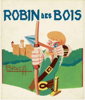 Nic Broca - lot 298 - Robin des Bois, couverture originale Ã  l‘encre de…