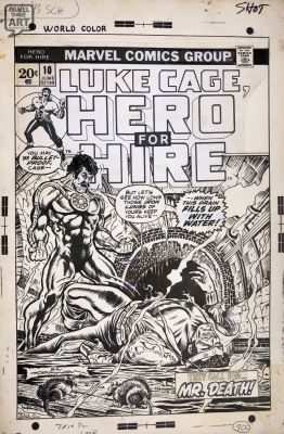 Billy Graham | Luke Cage - Hero For Hire 10 Cover | Panel Page Art