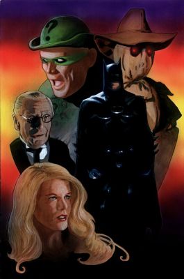 Matt Busch - Batman Friends & Foes Painting (Batman, Alfred, Vicki Vale, Riddler & Scarecrow!)