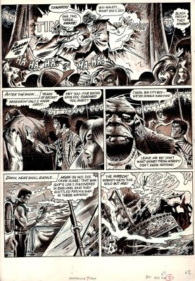 Tom Sutton | Vampirella #14 P 3 (Stunning Wash Tone Early Bronze Age Last Pg Death Scene with Vampi Drawn!) 1971 | Romitaman