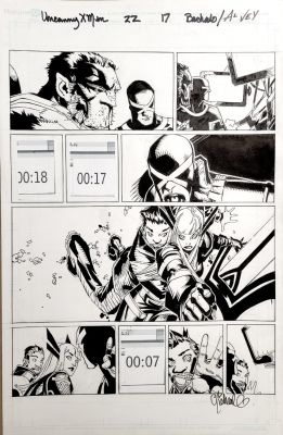 Chris Bachalo | Bachalo, Chris - Uncanny X-Men #22 Pg 17, Magik Leads Team | Cool Lines Art