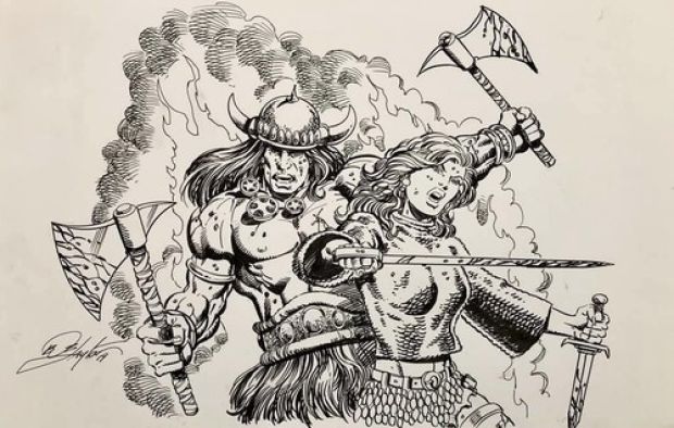 Bob Layton Iron Man Original Conan And Red Sonja Illustration / Sketch | eBay Europe