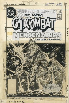 Joe Kubert | Gi Combat: Mercenaries Issue 282 Page Cover | Albert Moy