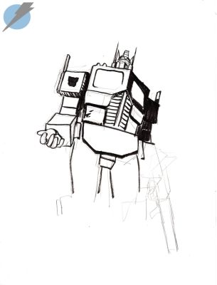 Daniel Warren Johnson | Transformers Issue Optimus Prime Page Sketch | Felix Comic Art
