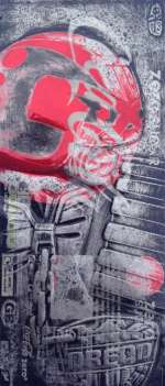 Original Artwork By Chris Duncan - Judge Dredd on Coke Zero Can - 2018 | Catawiki