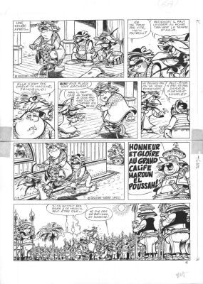 Tabary Jean | Planche originale 6 de IZNOGOUD - Le catalogue magique - Tome 10 par JEAN TABARY | Galerie Napoléon