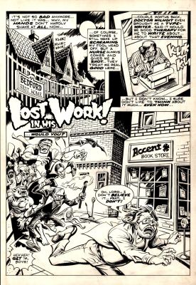 Bill Fugate | 4 Page Detailed Horror Story (Numerous Creatures & Monsters Attack a Horror Writer!) | Romitaman