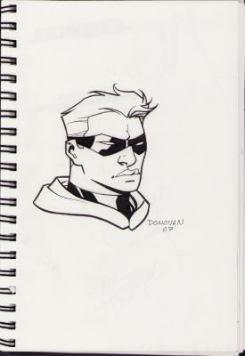 Derec Donovan | Connor Hawke Dragons Blood Ink Art Commission - Signed 2007 | Anthony’s Comic Book Art