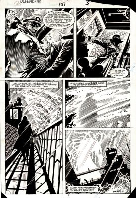 Don Perlin Dell Barras | Defenders #151 P 3 (The Interloper!) 1985 | Romitaman