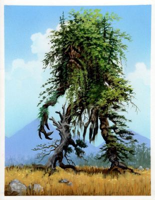 Den Beauvais | Rey, Overlord of Trees - Guardians Published Collectible Fantasy Card Painting (1990S) | Romitaman