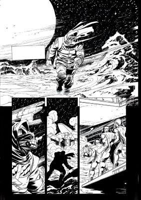 Mike Manley | Destroyer #1 P 1 Splash (First Valiant Issue!) 1995 | Romitaman