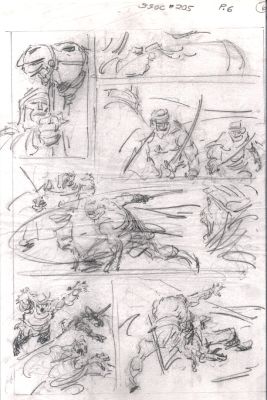 John Buscema | Savage Sword of Conan #205 P 6 (11 X 17 Inch Bronze Age Prelim) | Romitaman