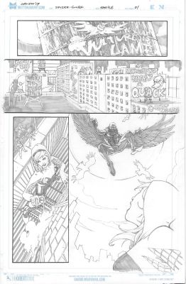 Matt Gaudio | Spider-Gwen Sample Page 01 | Splash Page