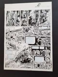 Maltaite, Eric - Planche Originale (p.40) Le carrefour de NÃ¢m-Pha - Momo Jim (1987) | Catawiki