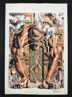 Evangelisti,  Patrizio - original splash page "Termite Bianca" + sketch | Catawiki