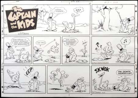 R. Dirks - Captain and the Kids - Planche originale signée (1963) | Catawiki
