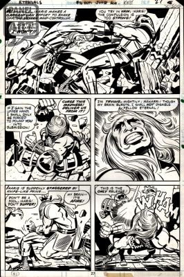 Jack Kirby | Eternals 16 Page 27 | Panel Page Art