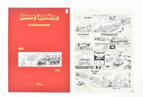 [ORIGINAL COMIC BOOK ARTWORK] MARTIN LODEWIJK/DINO ATTANASIO. JOHNNY GOODBYE