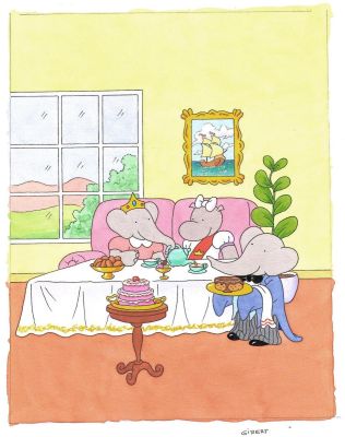 Gibert Jean-Claude | Couverture originale DVD VHS de Babar | Galerie Napoléon