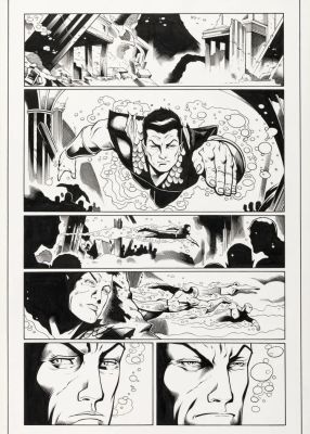 Lee Garbett – Fear Itself – Defenders The Deep – 3p7 – Namor | Berserker Art