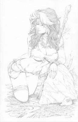 Mike Debalfo | Savage Land Rogue Pinup X-Men | TDArt