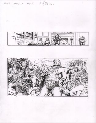 Reilly Brown | Masters of the Universe: the Powers of Grayskull - Snake Lair #1 P.10 - He-Man & She-Ra Vs Snake Army - Signed - 2026 | Anthony’s Comic Book Art