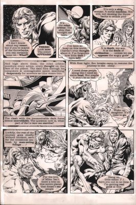 Rudy Nebres | Warren Magazine (1984?) Panel Page - Sci Fi Station | Anthony’s Comic Book Art