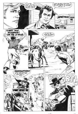 Marcello Rafael Carlo | Planche originale 10 AMICALEMENT VOTRE histoire courte - En avant le western - | Galerie Napoléon