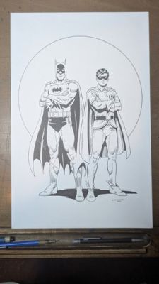 1970s Era Batman And Robin! Ink Brush And Pen On 11 X 17 Bristol! | eBay US (Buy It Now)