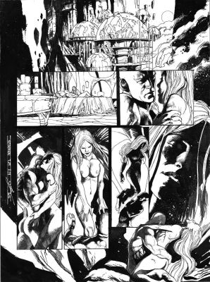 Secher Valentin | Planche originale 29 signée de Méta-Baron T.05 | Galerie Napoléon