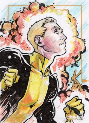 Alex Konat | Tdart 2026 X-Men Sketch Card Drop #13 - Cannonball New Mutants | TDArt