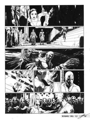 Secher Valentin | Planche originale 21 signée de Méta-Baron T.06 | Galerie Napoléon