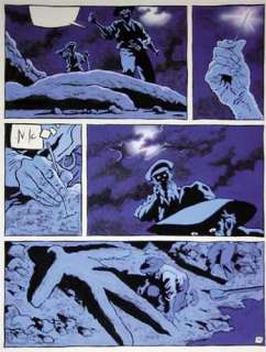 PELLEJERO. Â« Le Silence de Malka Â». Gouache couleurs pour la planche 35 | Tessier Sarrou