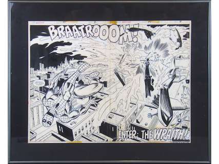 Marvel Team-Up #48 Original Art Double Spread Page | Weiss Auctions