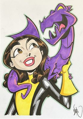 Kitty and Lockheed Illustration by Nate Stockman | Raremarq (Buy It Now)