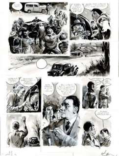 René Follet | L’Affaire Dominici, planche originale à l’ncre de chine,… | Septimus