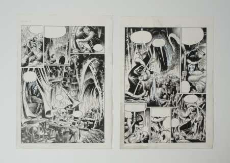 [Marten Toonder] Dick Matena - 2 original pages Tom Poes en de Pas-kaart | Zwiggelaar Auctions
